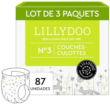 LILLYDOO Baby Windeln Pants Größe 3 (6+ kg), Halbmonatsbox (87 Stück) | Höschenwindeln, Sicherer Auslaufschutz, Hautfreundlich, Weich & Ohne Lotionen für empfindliche Haut, Dermatologisch getestet