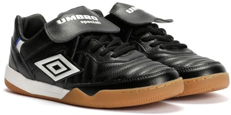 Umbro Speciali TR Leather Black/White Trainers - UK 9