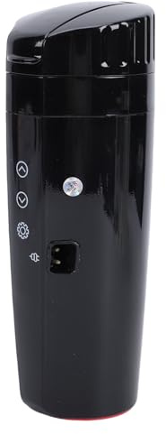 Elektrisch Beheizte Tasse, 400 ml, Auto-Elektroheizung, Thermobecher mit LED-Anzeige, 304 Edelstahl, Schnell Kochend, Auslaufsicher