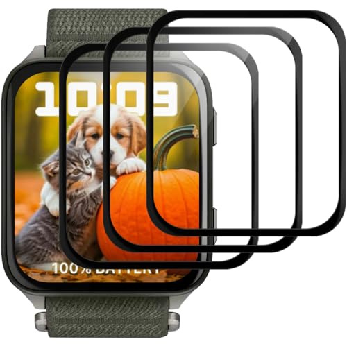 Beukei 3 Stück Panzer Schutz Glas für Garmin Venu X1 51mm, glasschutz,9H Härte,HD Klare,Blasenfrei,Anti-Kratzen, handyglas Film