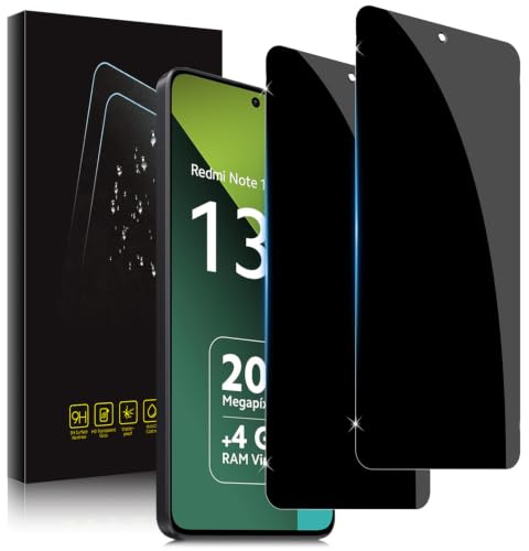 Holilo per Xiaomi Redmi Note 13 Pro 5G / Poco X6 5G Privacy Pellicola Protettiva, 2 Pezzi Anti Spy in Vetro Temperato, Pellicola Durezza 9H Protezione Schermo Sensibile Anti-Graffio