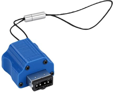 Zunate Ladeadapter für die GBA SP-Spielekonsole (Blue) | Typ-C-Schnittstelle, 3,5-mm-Kopfhöreranschluss, Ladekonverter, Anti-Verlust-Seil