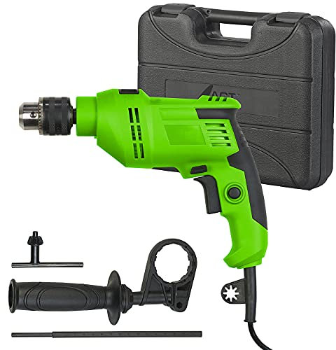 AGT Professional Bohrmaschine: Schlagbohrmaschine mit 3-teiligem Zubehör in Transportkoffer, 800 Watt (Bohrhammer, Schlagbohrer, Schlagschrauber)