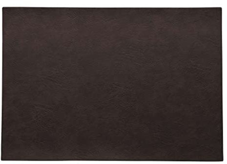 ASA Vegan Leather Tischset, Polyurethane, Black Coffee, 46 x 33 cm