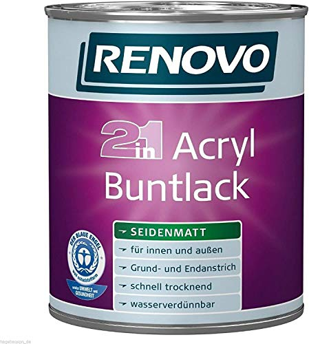 EM Em Acryl-Weisslack 2,5 Ltr. seidenmatt 2 in 1 274400250000