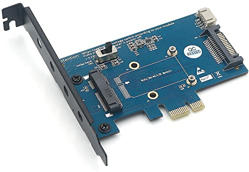 BQZYX+ Mini PCI-E PCI Express a PCI-E 1x Adattatore con Slot per SIM Card per WiFi e 3G/4G/LTE Card