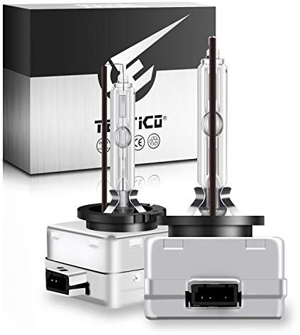 TECTICO D1S Xenon Brenner 35W 4300K Ultra Warmweiß Extreme Vision mehr Helligkeit 12V Auto HID Scheinwerfer Birne Autolampe Lampe, 2 Stücke