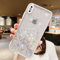 ZTUOK Compatible with iPhone X/XS Case for Women Girls,Silicone Gel Shockproof Clear Sparkly Bling Stars Phone Case Glitter Cover for iPhone X/XS-White