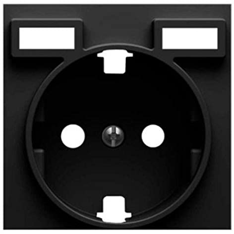 Simon Tapa para enchufe Schuko, cargador doble USB Concept, 1 x 4 x 4 centímetros, color titanio (referencia: 8200049-096)
