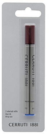 Cerruti NPR751BM 1881 Silver Metal Rollerball Pen Refill Blue