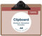 EUROPEL Porte-bloc en bois, Planche Rigide Durable avec Pince Métallique Noire et Oeillet de Suspension, Porte-bloc A4 et Porte-document pour Classe d’école, Bureau, Entreprise, Restaurant, Entrepôt
