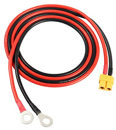 RIIEYOCA XT60 zu O Ring Anschlusskabel, XT60 Weiblich zu O Ring Verbindungskabel, mit 1M 12AWG Siliziumdraht, für RC Lipo Batterie FPV Racing Drone (1M/3.3FT)