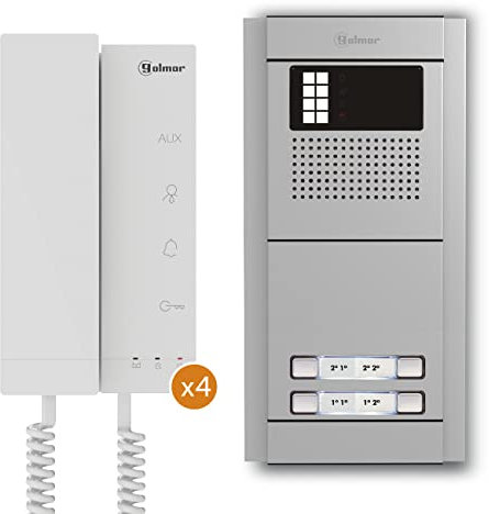 Kit communautaire audio N4204/T-ART 4 maisons Golmar 12404204