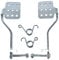 QASKEHKT Brake Throttle Pedals with Return Springs Kit for 196cc 6.5hp Road Rocket Azusa Fun Kart Radio Flyer Carter Go Kart Vintage Go Cart Racing Drift Trike Heavy Duty Parts Silver