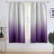 AAtter Lila und Grau Fenstervorhang Grau Ombre Abstrakt Boho Lavendel Flieder Pflaume zweifarbig Mädchen Kinder Kunst Elegant Wohnzimmer Schlafzimmer Fenstervorhänge Behandlungsstoff 1 Paar, 106,7 cm