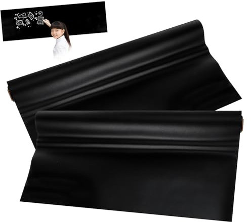 PVC Kreidetafelaufkleber Selbstklebend Schwarz 2 Stück Einschulung Feier