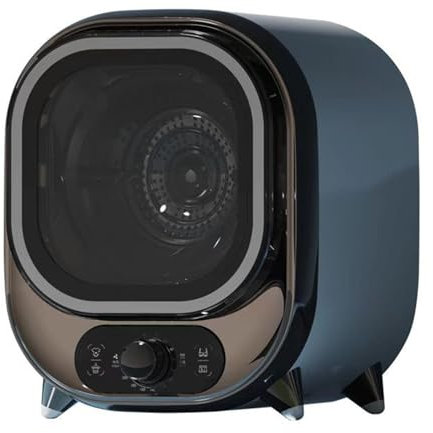 Hydravex Secadora portátil Liviana, Secadora pequeña, Secadora de Condensador compacta, Secadora con ventilación de 5 kg, Secadora giratoria, Capacidad de Carga de 0,8 kg, para Uso en encimera,Blue1