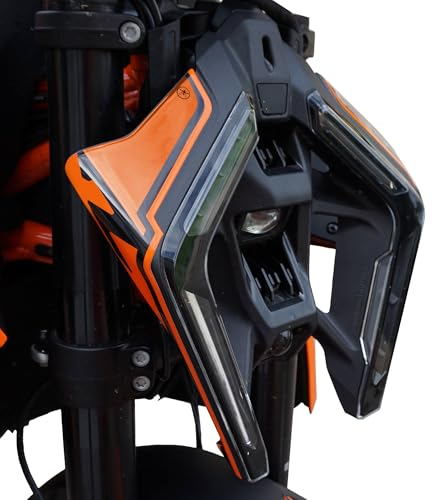 labelbike - 3D Aufkleber für Motorrad Frontdekorationen und Schutz kompatibel mit KTM 1390 Super Duke R 2024 - Farbe Orange