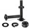 10 viti M8 x 35, viti a testa bombata Dadi e rondelle, in acciaio inox A2 V2A, esagono incassato, filettatura completa, ossido nero