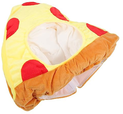 ibasenice Lustiger Pizza Cosplay Hut aus Plüsch für Party und Fotos