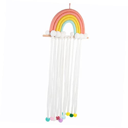 VICASKY Baumwolle Haarspangenhalter Regenbogen für Mädchen Wand