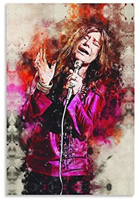JINLIMAO Druck Auf Leinwand 30 * 50CM Senza Cornice Janis Joplin Poster dipinti