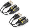 Denash BNC-Twisted-Pair-Kabel, 2 Paar CVI/AHD/TVI/CVBS-Video-Balun für Mehrere Balums