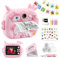 wokdsbl Kids Camera Instant Print- 2.4inch Dual Camera for Girls Boys-1080P Kids Digital camera Toys with 32G Card,Print Photo Paper,3inch Card Booklet and Color Cardboard for 3-12 Years Boys Girls