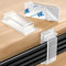 Kimsky 30 Stück Kabelhalter, Kabelhalter Selbstklebend 3M Kleber, Große Kabelmanagement am Schreibtisch, Kabel Organizer für Cable Management für Indoor Outdoor Zuhause und Büro – Transparent