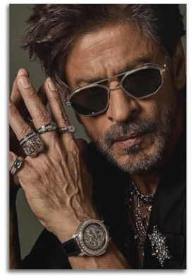 Shah Rukh Khan Leinwand-Poster, Wandkunst, Dekordruck, Bild Gemälde für Wohnzimmer, Schlafzimmer, Dekoration, 30 x 45 cm