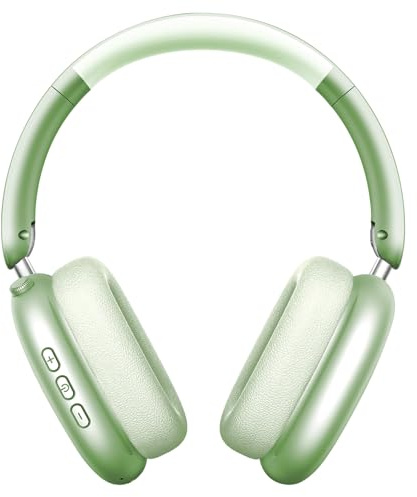Wentronic Y01 – Casque Circum-auriculaire sans Fil à réduction de Bruit – Bluetooth 5.3, Son Hi-Res, 48h d’autonomie – Pliable avec Micro pour iOS/Android/PC– Vert