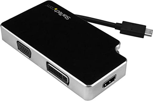 StarTech.com Adaptateur audio / vidéo de voyage 3 en 1 - USB-C vers VGA DVI ou HDMI - 4K (CDPVGDVHDB)