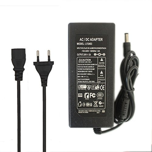 JOYLIT 24V 3A Adaptador de Corriente AC100-240V a DC24V 72W Fuente de Alimentación Transformador para Tira LED