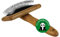 BAMBOO GROOM Slicker Brush Größe M I Tierhaarbürste für jedes Fell I Unterfellbürste I Hundebürste mit abgewinkelten Edelstahlpins I Bürsten zur Fellpflege aus Bambus I Bürste für Katze & Hund