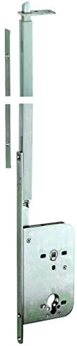 Schiebetür Stangenschloss Silent Stop, WC, DM 60, Stulp 315 x 16 mm, verzinkt