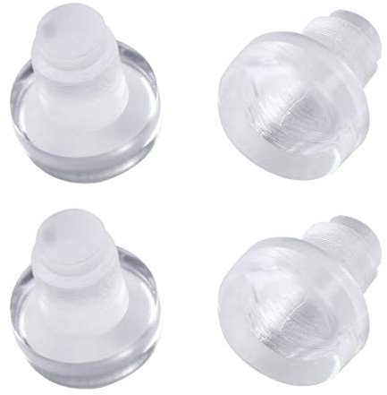 sourcing map 4 Stk.Anschlagpuffer Transparent Stoßstangen 5mm weich klar Gleiten Freien Möbel Glas Tisch Antikollision