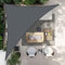 HENG FENG Toldo Vela de Sombra Impermeable Triangular 5x5x7m Poliéster Protección Rayos UV Resistente para Terraza Patio Exterior Jardín Color Antracita