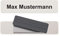 Aluminium Namensschild 87x20mm mit individuellem Wunschtext (Magnet)