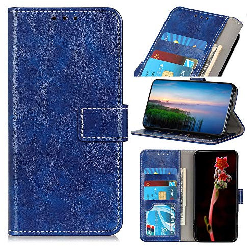 BellaCase Coque pour Wiko View 5/View 5 Plus, Étui de Téléphone Wiko View 5/View 5 Plus Pratique et Robuste, Magnétique Etui Housse pour Wiko View 5/View 5 Plus, Bleu