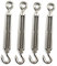 Spannschloss Drahtspanner Faspiroty M10 4er Pack 304 Edelstahl verstellbar Haken & Ösen Set strapazierfähig