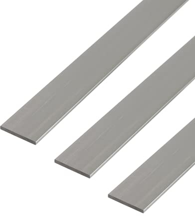 Alberts 497460 Flachstange | Aluminium, natur | 1000 x 40 x 3 mm | 3er Set