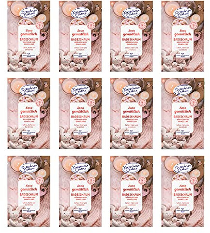 12er Pack Dresdner Essenz Pflegebad Sooo gemütlich 12 x 60 g Badezusatz vegan