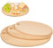 Smart-Planet 3er Set Schneidebretter aus Buchenholz 3 versch. Größen 30-34 - 37,5 cm Käsebrett - Holzbrett - Fleischbrett mit Saftrille - Brettchen
