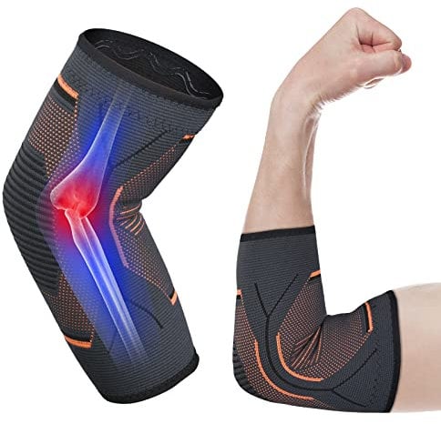 ACWOO Ellenbogenbandage, Rutschfeste Tennisarm Bandage Ellenbogenmanschetten Armbandage für Damen Herren,Golfer- Ellenbogen Passend für Sehnenentzündung Gelenkschmerzen Kraftsport Outdoor-Sportarten