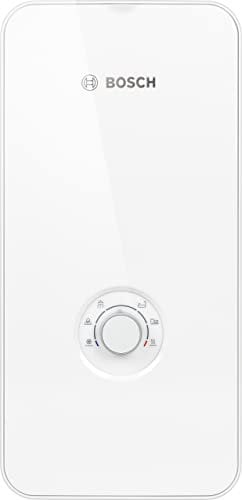 Bosch Riscaldatore istantaneo controllato elettronicamente Tronic Comfort Plus 15/18/21 kW – Commutabile, resistente alla pressione, selezione della temperatura continua, effetto vetro moderno, bianco