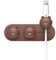 elagoㅣLINE Friends Magnetische Kabelmanagement-Knöpfe, Organisieren Sie 3 Kabel, Starke Magnete, Wiederverwendbare Aufkleber haften an der Oberfläche, Schreibtischorganisation (Brown)