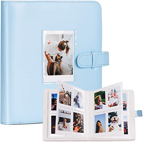 COLOCASTLE Fotoalbum mit 272+1 Taschen für 3 Zoll Film - kompatibel mit Fujifilm Instax Mini 12 11 9 8 25 70 90 40 99 SE 7+ Mini LiPlay Link2 EVO, Polaroid Snap PIC-300, Kodak Sofortbilddrucker