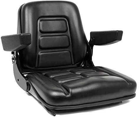 TICSEA Siège universel pour chariot élévateur, siège de tracteur avec micro interrupteur, accoudoir pour tracteur, pelleteuse, pelleteuse, dozer, chariot télescopique ZTR's