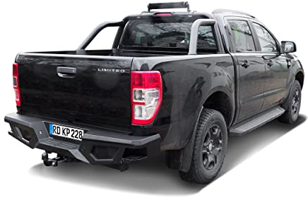 Black Stealth Stahl Heckstoßstange passend für (2012-2022)
