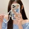 Rokmym Compatible iPhone 14 Pro Max Case with Beads Bracelet Design Cute Love Women Cute Bear Love Hearts Pattern Glitter Pearl Aesthetic Mobile Phone Case Camera Protection TPU Case for iPhone 14 Pro